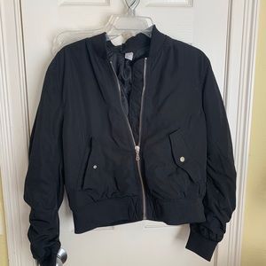 H&M Divided black bomber jacket
